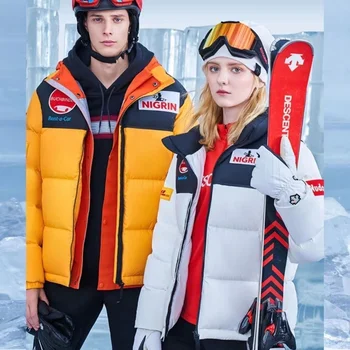 Új téli koreai változata divat alkalmi kabát megvastagodott meleg hideg laza trend a férfiak, mind a nők szél, vízálló Kép