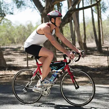 B-LÉLEK Kerékpár Táska Cső Váz Kormány Keret Vízálló Kerékpár Háromszög Tok Keret Jogosultjának, Kerékpáros Felszerelés Kép