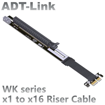 ADT-Link R13 Sorozat PCIe 4.0 x1 Kelő Kábel Gen4 x1, hogy x16 Grafikus Kártya Kiterjesztése Bányászati BTC NVidia az AMD GPU-Teljes Sebesség Kép