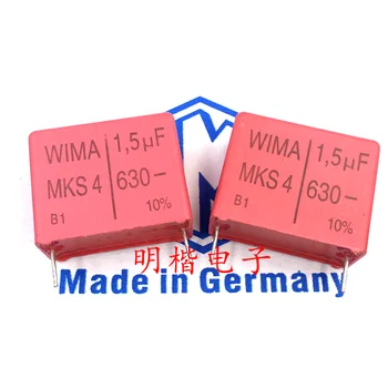 Ingyenes Szállítás 2db/5db WIMA Németország kondenzátor MKS4 630V 1.5 UF 630V 155 1U5 P=27,5 mm Kép