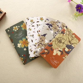 Új Virág Sorozat Jegyzettömb Nátronpapír Bélelt Diák Notebook Gyerekek Aranyos Könyvek Barátnők Szép Mini Notebookok Lányok Könyvek Kép