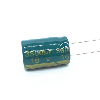 6db/sok 3300uf16V Alacsony ESR/Impedancia magas frekvenciájú alumínium elektrolit kondenzátor mérete 13*20 16V 3300uf 20% Kép