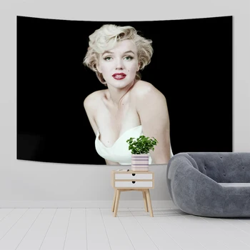 Marilyn Monroe Gobelin Szexi Nő, Művészeti Háttere Ruhával Falra Titokzatos Esztétikai Szoba Dekoráció Kép