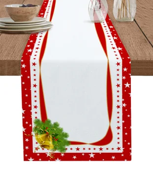 Karácsonyi Mikulásvirág Asztali Futó Haza Esküvői Asztal Zászló Mat Asztal Asztali Dísz Dekoráció Parti Étkezési Hosszú Terítő Kép