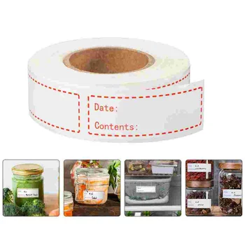 Hűtőszekrény Címke Öntapadó Címkék Élelmiszer-Matrica, Piros Cserélhető Hűtő Üres Takaró Kép