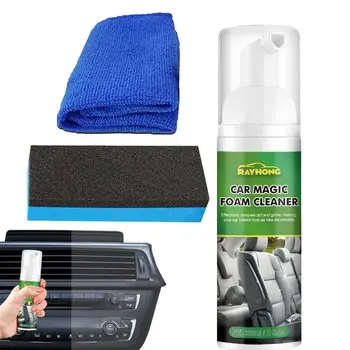 Autó Tisztító Hab Spray Autó Tisztító Hab Nem Irritálja Bőrt Fertőtlenítő Hordozható Autó, Ház Hab Tisztító Irányítópultok Kép