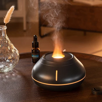 Láng Aromaterápiás Párásító 7 Szín Flameless Lámpa Levegő Párásító Köd Készítő Deodorization Illóolaj Diffúzor Légtisztító Kép