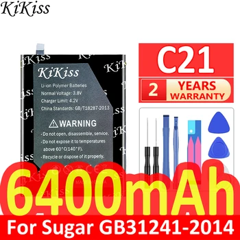 6400mAh KiKiss nagy Teljesítményű Akkumulátor C 21 (596781) Cukor GB31241-2014 C21 Volta Kép