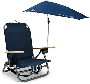 Versa - SPF 50+ Állítható Ernyő Univerzális Csipesz, Ultrakönnyű kemping szék Strand szék összecsukható Összecsukható szék Silla hamac Kép