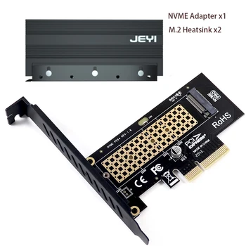M. 2 NVME, Hogy PCIe 4.0 3.0 SSD Adapter, M2 64Gbps PCIe 4.0 X4 bővítőkártya PCI-E GEN4 GEN3 Teljes Sebesség, Alumínium Radiátor Kép