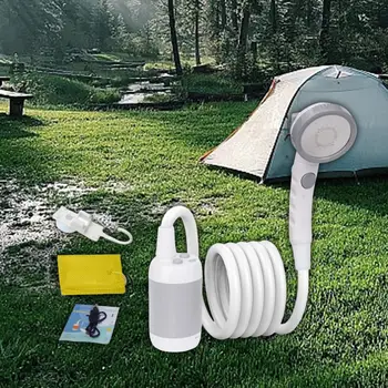Hordozható Zuhany USB Újratölthető Camping Zuhany Túrázás, Fürdőzés Kertészet Kép
