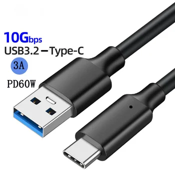 USB-C Kábel 60W Gyors Töltő Kábel 10 gbps USB-EGY Típus-C 3.2 Adatátvitel USB-C SSD-Merevlemez-Kábel Extra Hosszú Felelős Wire 5m Kép