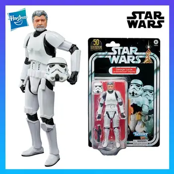 Hasbro Eredeti Star Wars Fekete Sorozatot, George Lucas (a Rohamosztagos Álruhában) 6inch Film Periféria Modell Játékok Akció Figurák Kép