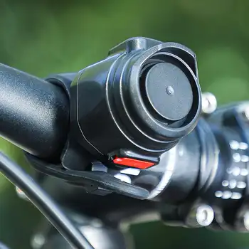 Az újratölthető USB Kerékpár, Motorkerékpár Villamos Csengő Horn 6 Módok Kormány MTB Országúti Kerékpár lopásgátló Riasztó Horn Kerékpár Kiegészítők Kép