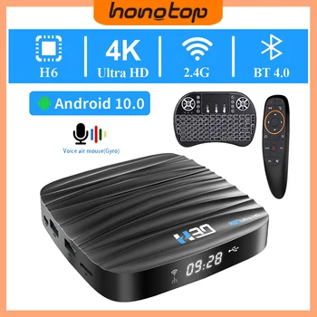TOPSIS Globális Kiadás H30PRO Android 10 Smart TV Box AllWinner H6 6K 4K HD 2.4 GWIFI BT5.0 Google Voice Media Player Kép