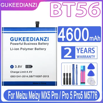 GUKEEDIANZI Csere Akkumulátor BT45A BT56 4600mAh a Meizu Meizy MX5 Pro / Pro 5 Pro5 M5776 Akkumulátor Batterij + Pálya NEM Kép