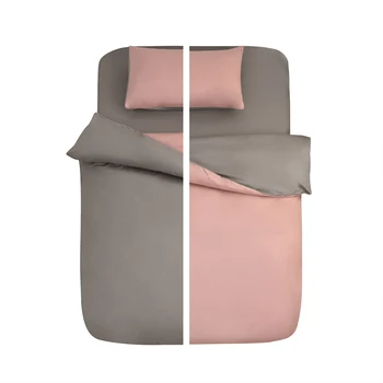 Однотонное Покрывало для Одеяла Серого и Розового Цветов Размера Кинг Высококачественная Для постельных принадлежностей Kép