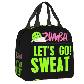 Zumba Fitness Hordozható Ebédet a Nők Többfunkciós Táncos Termikus Hűvösebb Élelmiszer Szigetelt Ebéd Bag Gyermekek Diák Kép