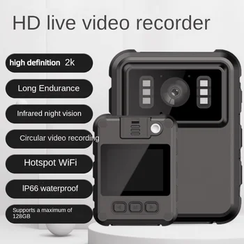 Mini Wifi Kamera Full HD 1080P 2Inch IPS érintőképernyő, IP67 Vízálló éjjellátó Videó Felvevő Biztonsági Őr Rendőri Szerv Cam Kép