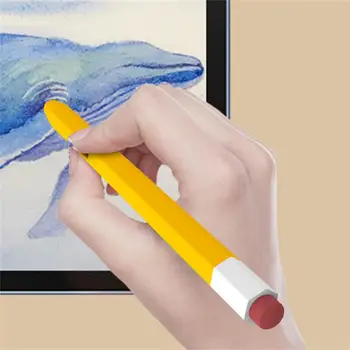 Tablet Tartozékok Szilikon csúszásgátló 7 Színek tolltartó Fedél Toll Esetben All Inclusive Védelem Stílusos Design Tablet Kép