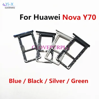 10db/Sok SIM-Kártya Tálca Slot Jogosultja Adapter Csatlakozó a Huawei Nova Y70 Javítás Alkatrész Kép