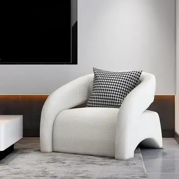 Modern Kanapé a nappaliban Társalgó Szék háttámla Északi Egyéni Emelet Fotel Kényelmes Szabadidő Otthon Bútor Kép