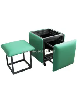Kreatív dohányzóasztal széklet kombináció multifunkcionális étkező szék halmozott helytakarékosság kanapé alacsony széken nappali Kép