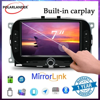 Autó Multimédia Lejátszó GPS Navigációs Beépített WIFI 2+32G Vezeték nélküli Carplay/Android Anto 2DIN 7