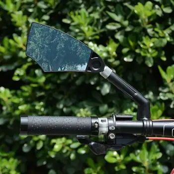 Kerékpár Kormány Tükör Nagy Világosság 360-Fokos Elforgatás Multi-szög Beállítása Anti-Vakító fény Jobb/Bal Tükör E-Bike Motoros Kép