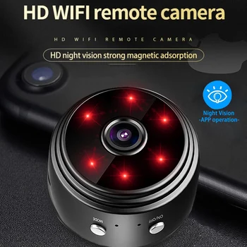 IP Kamera HD1080P Home Security Vezeték nélküli Wifi Mini Kamera Kicsi CCTV Infravörös éjjellátó mozgásérzékelés SD Kártya Slot Audio Kép