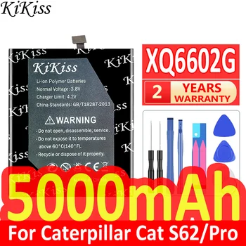 5000mAh KiKiss nagy Teljesítményű Akkumulátor XQ6602G (S62) A Caterpillar Cat S62/Pro S62Pro Mobiltelefon Akkumulátorok Kép