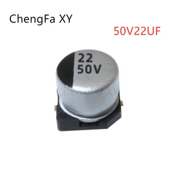 20DB 50V22UF SMD Alumínium Elektrolit Kondenzátor 22UF50V Mérete: 6.3*5.4 MM Kép